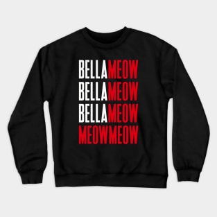 Bella Meow Black Crewneck Sweatshirt